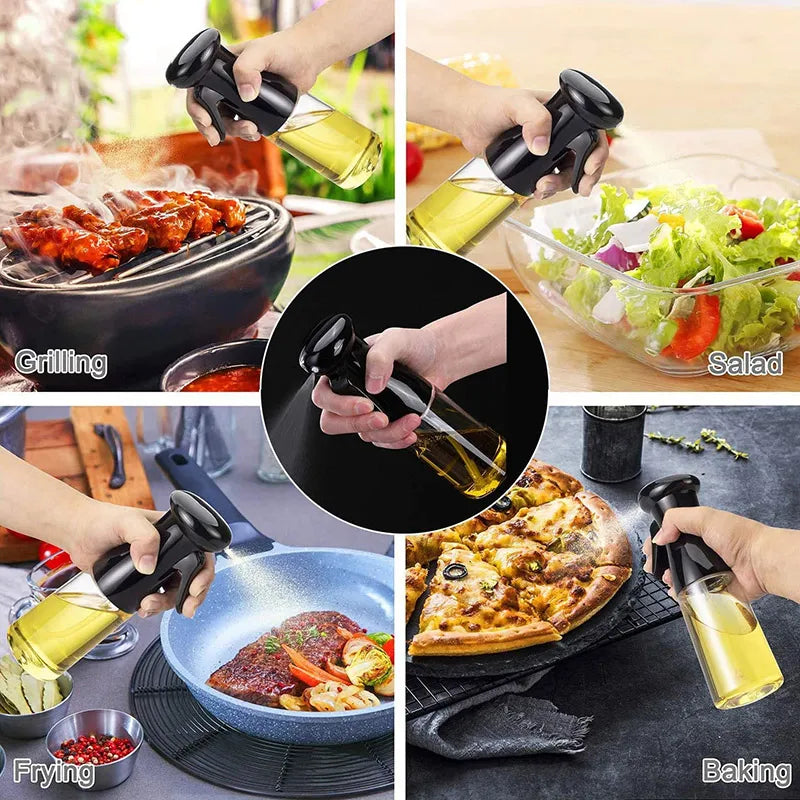 Plastic Glass Kitchen Cooking Spray Bottle 200 ML